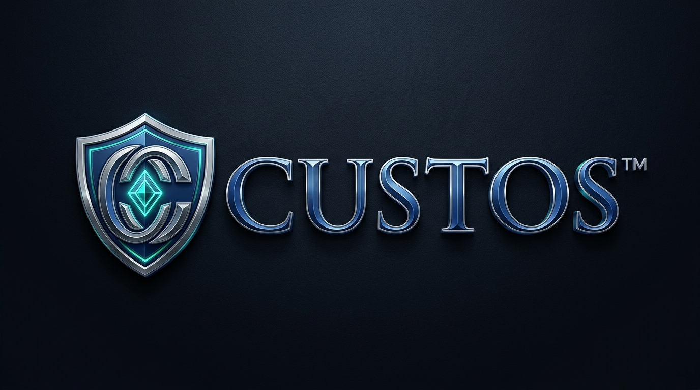 Custos™ Latin Monumental Logo Lockup